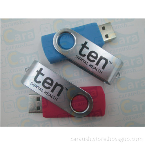 CaraUSB customized rotating plastic cheap usb flash disk promo gifts